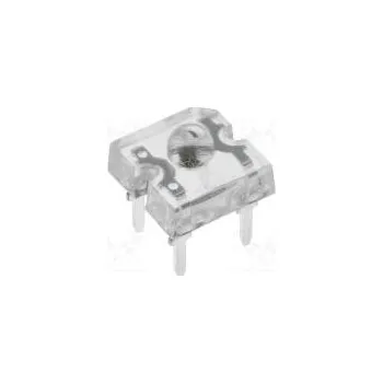 Dioda LED Super Flux 7,62x7,62mm fialová 150mcd 60° Čelo vypouklé