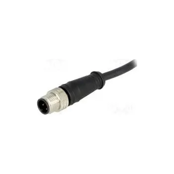 Elektrická zásuvka Zástrčka M12 PIN 4 vidlice kód A-DeviceNet / CANopen 2m 250V