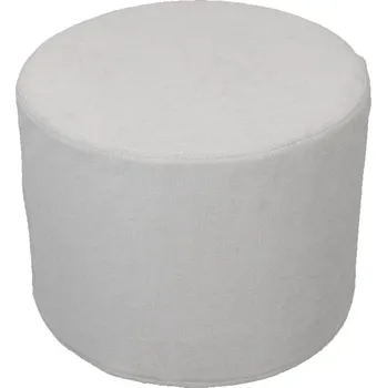 Taburet Taburetka k houpacímu křeslu Micuna – kulatý puf light grey