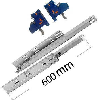 Nábytkové kování GTV Plnovýsuv pro dřevěnou zásuvku s tlumením 600mm - MODERNSLIDE NEW