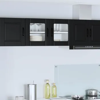 Organizace kuchyně Kuchyňská skříň s policí Černá 80 x 31 x 40 cm kompozitní dřevo
