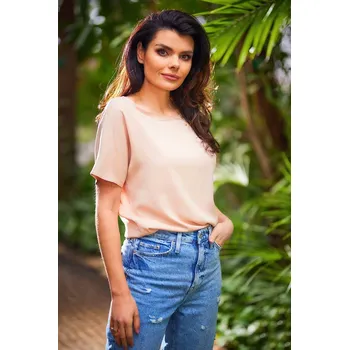 Dámská košile Awama halenka s krátkým rukávem střih klasická velikost M