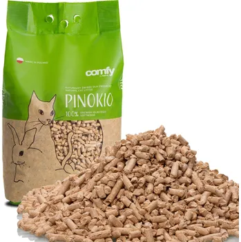 PRO KOČKY STELIVO SUPER PŘÍRODNÍ DŘEVĚNÉ PINOCCHIO PELLETY 7L KOČKA KOČIČÍ