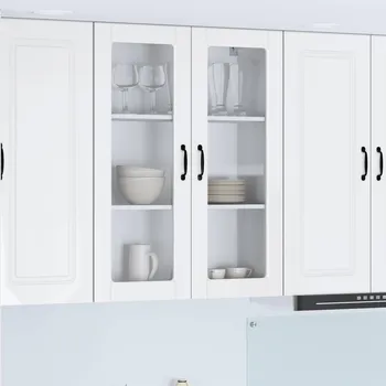 Příborník do zásuvky Kuchyňská skříň s policí Vysoce lesklá bílá 80 x 31 x 100 cm