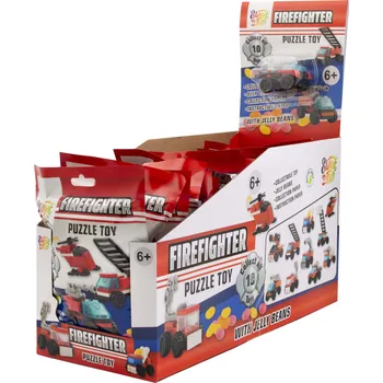 Bonbon Firefighter puzzle toy - skládací hračka s želé 5g