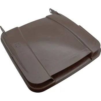 Popelnice Víko popelnice plastové - 120l hnědá