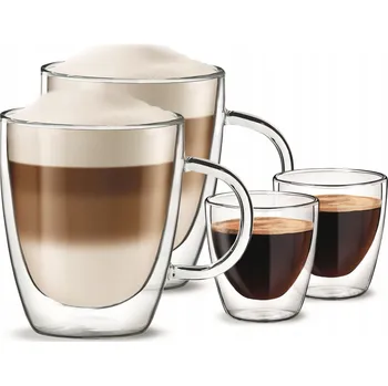 Sklenice Sklenice na kávu Aqualogis 300 ml 4 ks