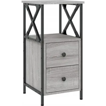 Noční stolek Noční stolek šedá dub sonoma 34 x 35,5 x 70 cm