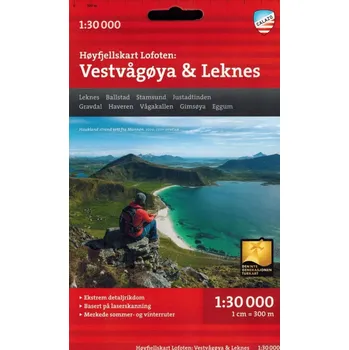 LOFOTY ŚRODKOWE mapa 1:30 000 CALAZO Kolektivní práce