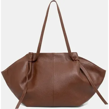 Kabelka Kožená kabelka Answear.LAB 1427.hak hnědá 88X, vel. ONE SIZE