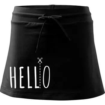 Dámské oblečení Hello - Sportovní sukně - two in one - L ( Černá )