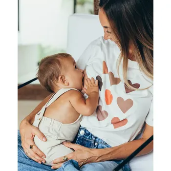Těhotenská móda Kojící tričko 9 Hearts