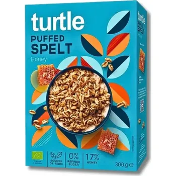 Turtle Pufovaná špalda s medem bio 300 g