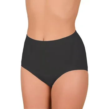 Kalhotky Dámské vyšší antibakteriální bezešvé kalhotky vzor 06-42 Hanna Style Barva/Velikost: černá / M/L