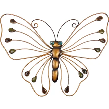 Vánoce Prodex import s.r.o. Motýl kov s kamínky velký 52 x 35 cm Prodex A00221