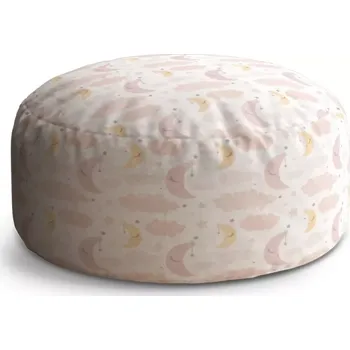 Taburet Sablio Taburet Circle Měsíčky a obláčky : 38x48 cm