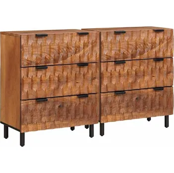 Organizace kuchyně zahrada-XL Servírovací skříň 2 pcs Akátová hnědá povrchová úprava 3310034