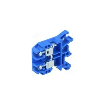 Svorka na lištu 0,5÷10mm2 póly 1 svorky 2 modrá Šíř 8mm 690V