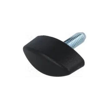 Knoflík Motýlkový knoflík Vněj.závit M6 16mm H 15mm polyamid W 30mm