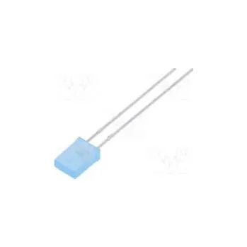 Dioda LED obdélníkový 5x2x7,05mm modrá 160÷270mcd 130° Čelo plochý