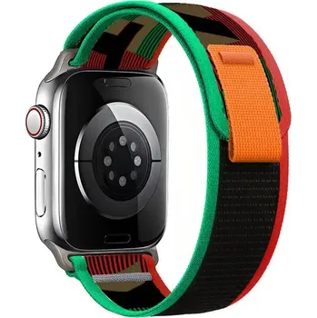 Příslušenství k chytrým hodinkám Trailový tah nylonový řemínek pro Apple Watch 38/40/41/42mm Barva: Zelená/červená, Typ: 15
