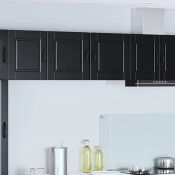 Příborník do zásuvky Kuchyňská skříň 2 pcs Černá 40 x 31 x 40 cm kompozitní dřevo