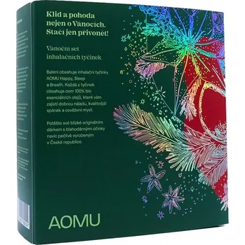 Inhalátor AOMU sada - inhalační tyčinka Happy, Sleep a Breath