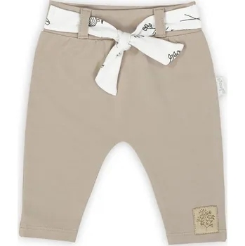 Kojenecké bavlněné tepláčky Nicol Ella béžové Barva: béžová, velikost: 62