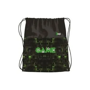 Školní sáček Školní pytel na obuv SO1 GREEN GAME St.Right