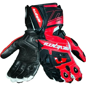 Moto oblečení SEVENTY DEGREES Rukavice na motorku Seventy Degrees SD-R24 Pista černo-červeno-bílé