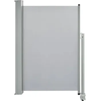 Markýza Boční markýza šedá 120 x 0-300 cm, výška 110 cm, polyester 100%