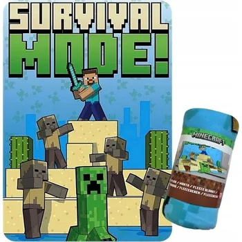 Dětská deka Dětská deka Minecraft 100 x 140 Cm, vícebarevná, Minecraft