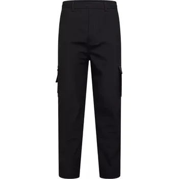 Oblečení a móda Velké pánské cargo kalhoty s rovnou nohavicí Kam 245 černé (4XL)