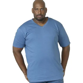 Pánské tričko Velká košile Duke D555 Signature s výstřihem do V v barvě teal (8XL)