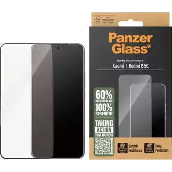 Telefonní příslušenství PanzerGlass Tvrzené sklo UWF pro Xiaomi Redmi 15 5G černá (PG16549)