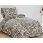 Jahu Povlečení mikroplyš 140x200 + 70x90 cm - Hnědé větvičky