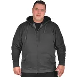 Pánská velká mikina na zip Kam 503H tmavě šedá (5XL)