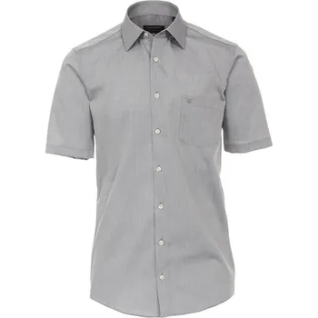 Pánská košile Casa Moda pánská velká košile s krátkým rukávem 8070-705 šedá (46R)