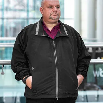 Adamo pánská velká přechodná bunda 159905-700 černá (3XL)