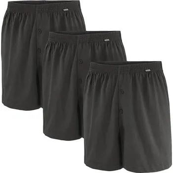 Boxerky Velké volné pánské boxerky Adamo 129610-710 3 pak tmavě šedé (4XL)