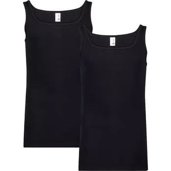 Boxerky Velká pánská tílka boxerky na ramínkách 2-pack Adamo 129444-700 černé (3XL)