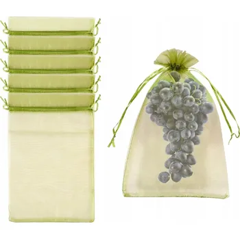 Obraz ORGANZOVÉ SÁČKY NA SVATBA DÁREK ŠPERKY ZELENÉ 10 x 15 CM