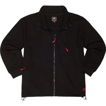 Pánská mikina Adamo 159114-700 pánská velká mikina na zip se stojáčkem černá (4XL)