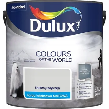 barva na zeď Dulux Latexová Barva na zeď 2,5 l Snow Sled matná