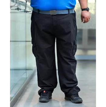 Pánské kalhoty Velké pánské bojové kalhoty Duke D555 Robert černá (54R)