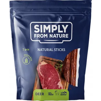 Pamlsek pro psa SIMPLY FROM NATURE Přírodní tyčinky z jelení kůže pro psy 7ks