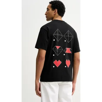 Pánské oblečení Bavlněné tričko HUGO Dalentin 50553429 černá 99X, vel. XXL