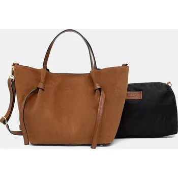 Semišová kabelka Answear.LAB 1298.hak hnědá 82X, vel. ONE SIZE