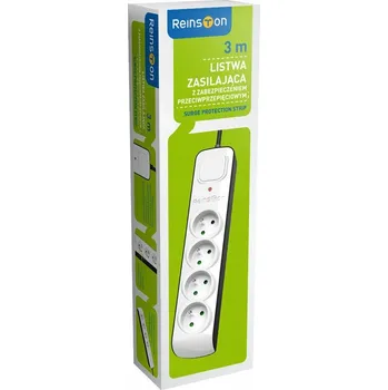 Napájecí kabel Přepěťová ochrana prodlužovací kabel 4 ZÁSUVKY 3m