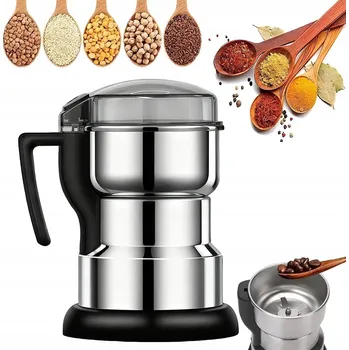 Kuchyňský mlýnek ELEKTRICKÝ MLÝNEK NA KÁVU OŘECHY OBILÍ SILNÝ ELEKTRICKÝ PRO MLENÍ